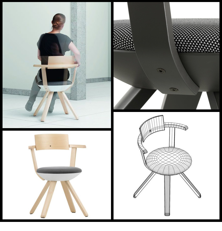 楽天市場】artek アルテック ライバルチェア ハイバック 回転チェア