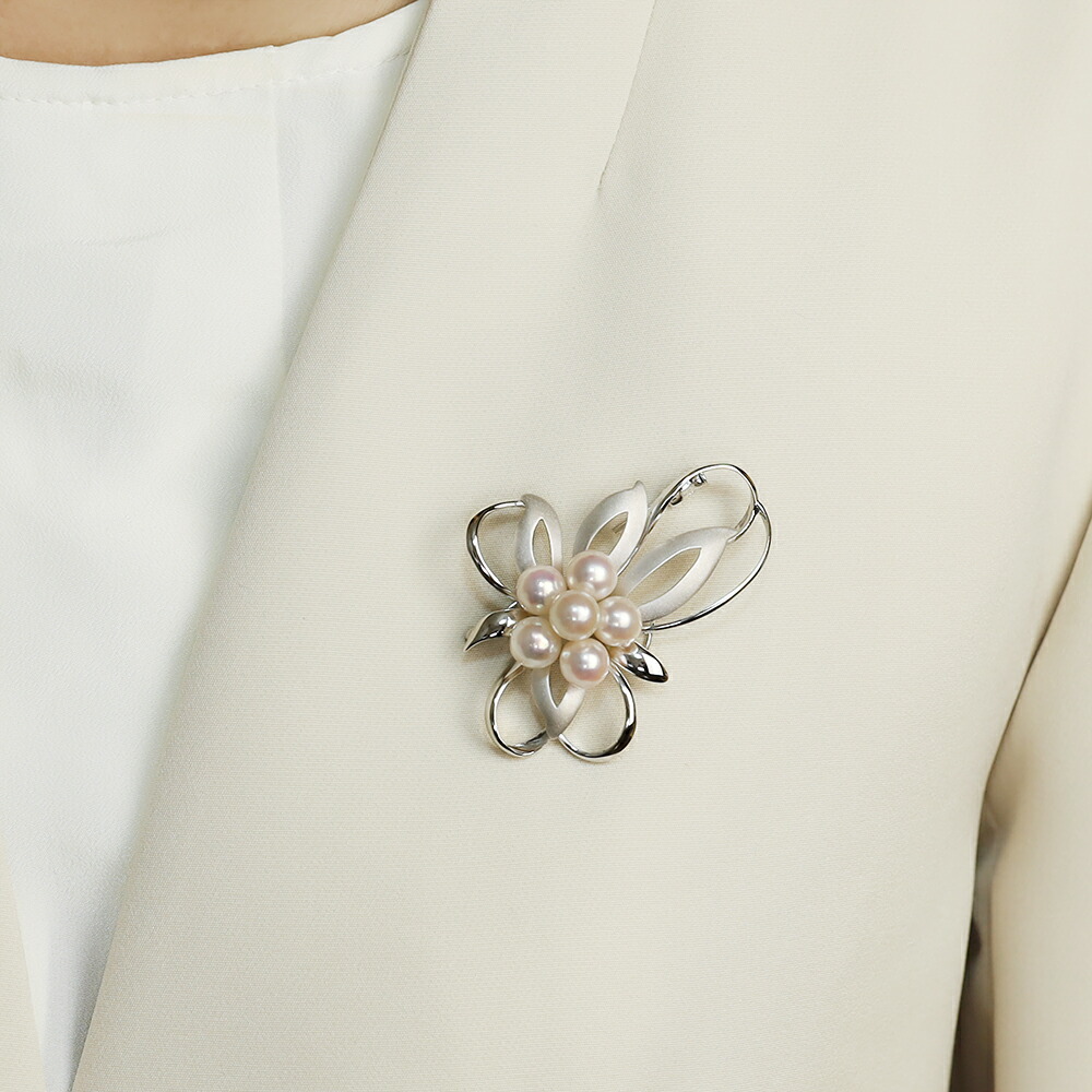 楽天市場】【10%OFF 3/3 20:00より】【本真珠】あこや パール ブローチ