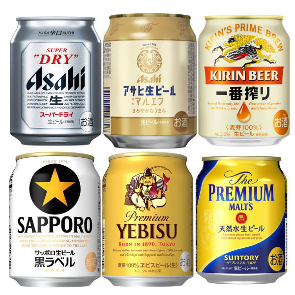 楽天市場】国産 ビール 飲み比べ 250ml×6缶 セット 送料無料 生ビール