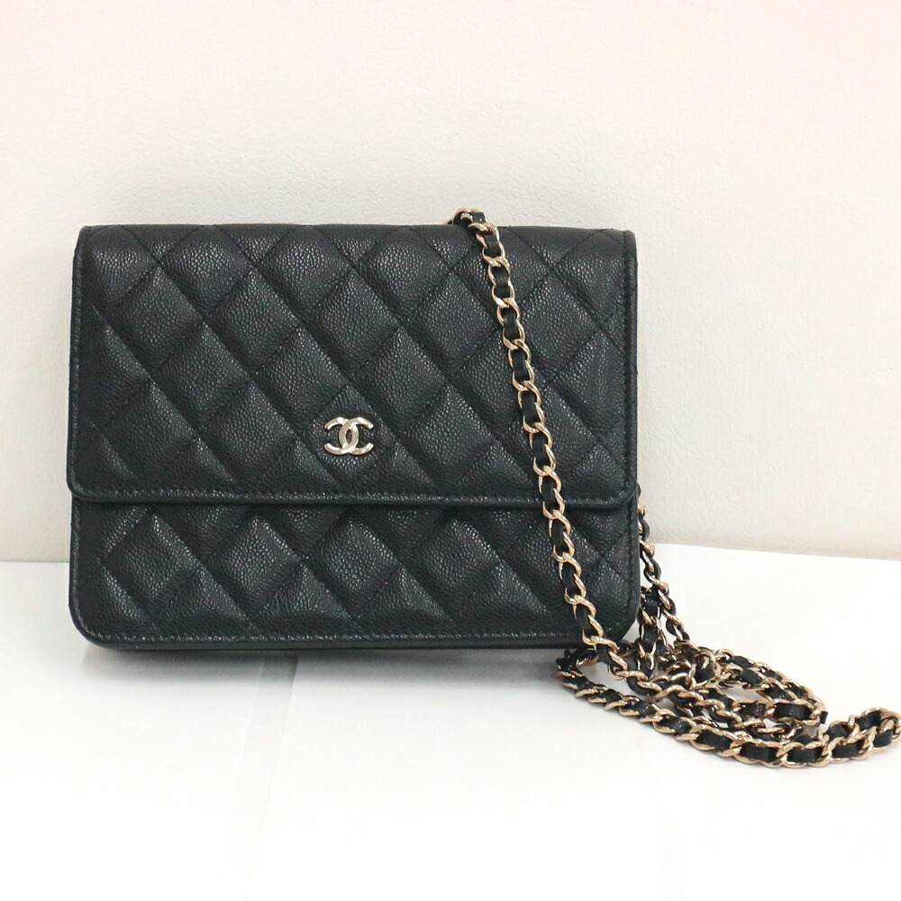 楽天市場】シャネル チェーンウォレット マトラッセ ココマーク CHANEL