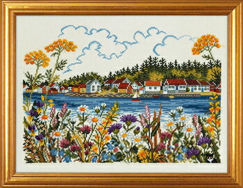 楽天市場】EVA ROSENSTAND クロスステッチ刺繍キット 【野原から見える