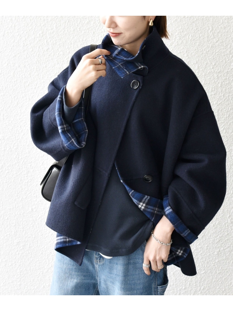 楽天市場】【WEB限定】SHIPS any: リバー スタンドカラー ポンチョ