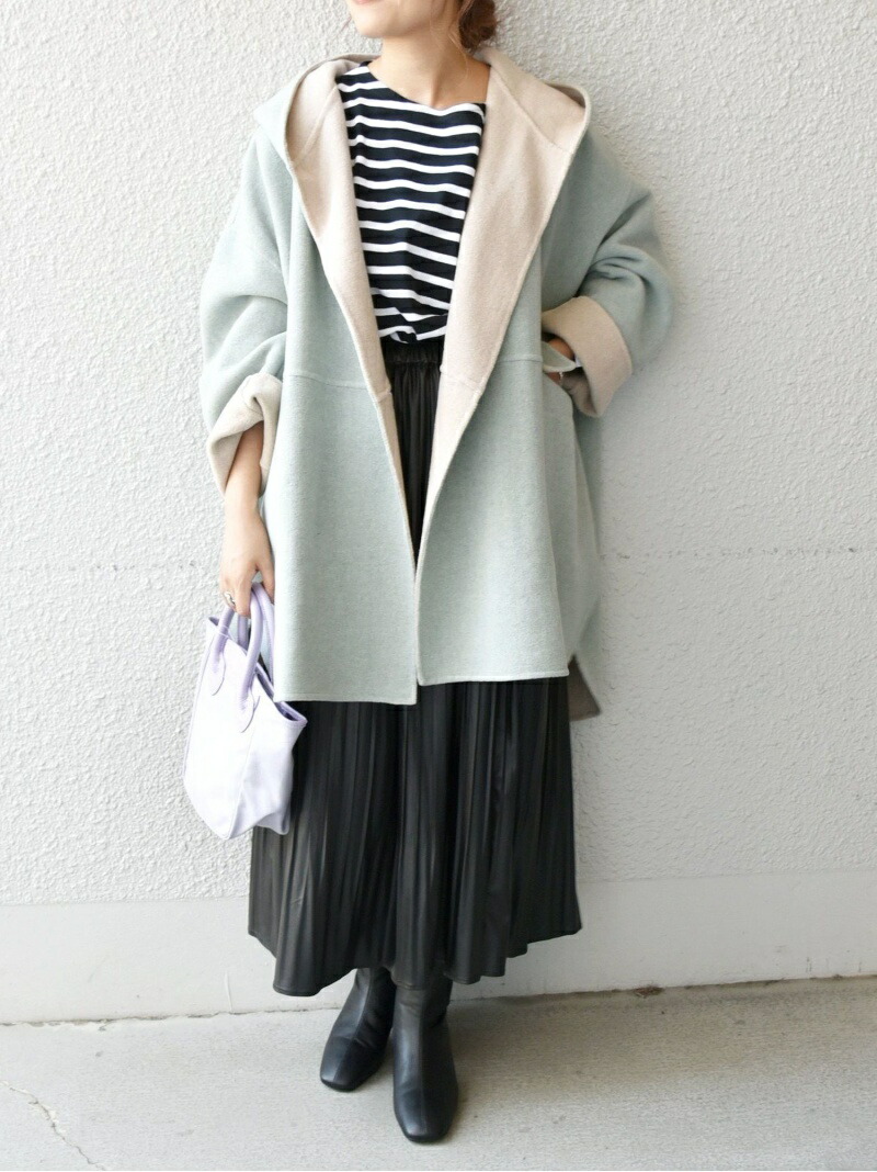 楽天市場】SHIPS any: リバー フーデット ミディ コート SHIPS any