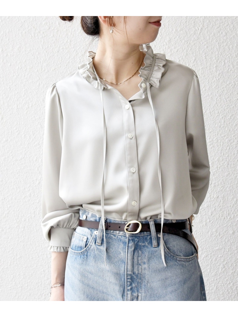 楽天市場】《一部追加予約》SHIPS any:＜洗濯機可能＞サテン フリル