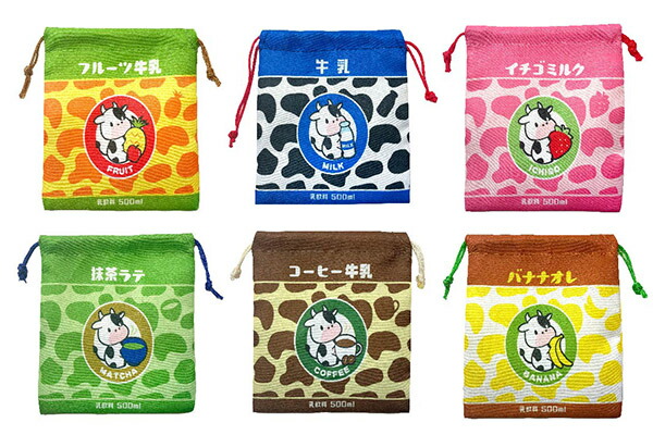 楽天市場】牛乳配達 巾着袋【24個入り】グッズ 景品 イベント