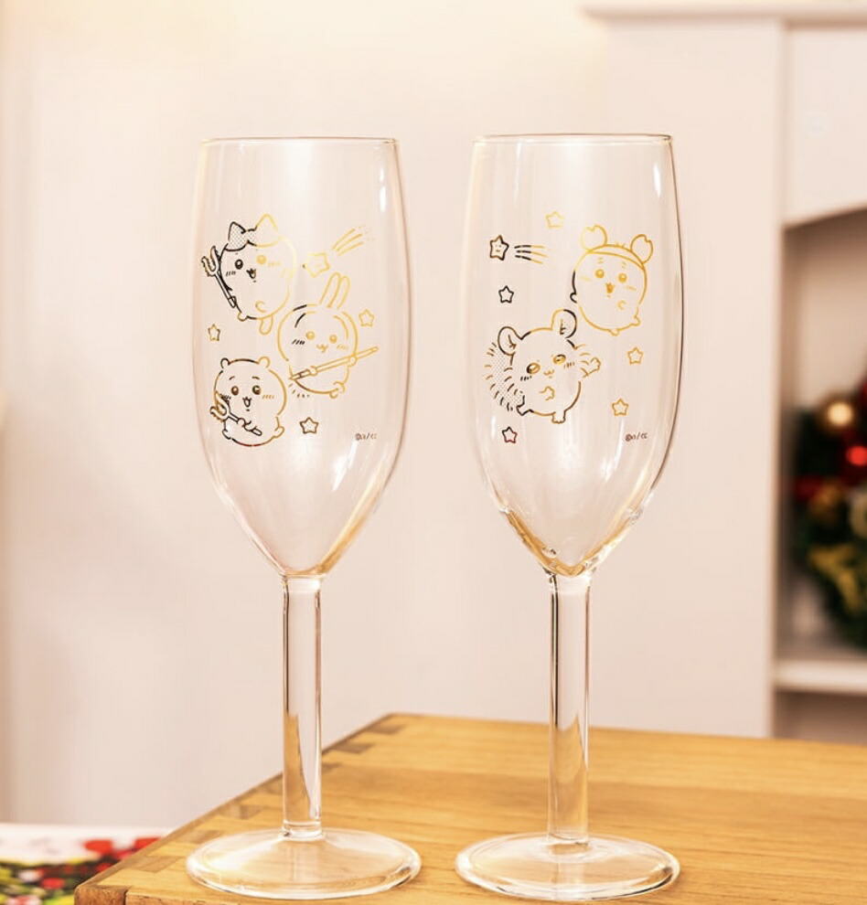 楽天市場】【ゴールドカラー】ちいかわ グラスセット （2本） ハチワレ