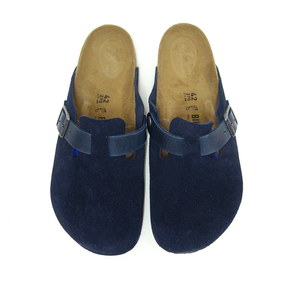 BIRKENSTOCK ボストン 旧ロゴ ネイビー スエード 24.5センチ 楽天市場