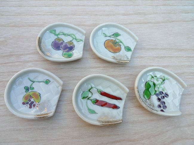 楽天市場】京焼 清水焼 実り箸置きセット 芳山 : 京焼清水焼専門店 松韻堂