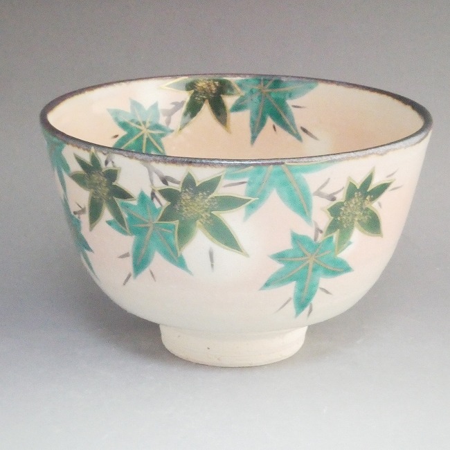 楽天市場】京焼 清水焼 乾山写 青楓抹茶茶碗 安徳 : 京焼清水焼専門店