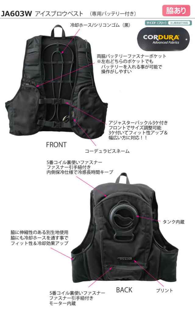 楽天市場】三愛 アイスブロウベスト/ICE BLOW VEST/水冷式ベスト