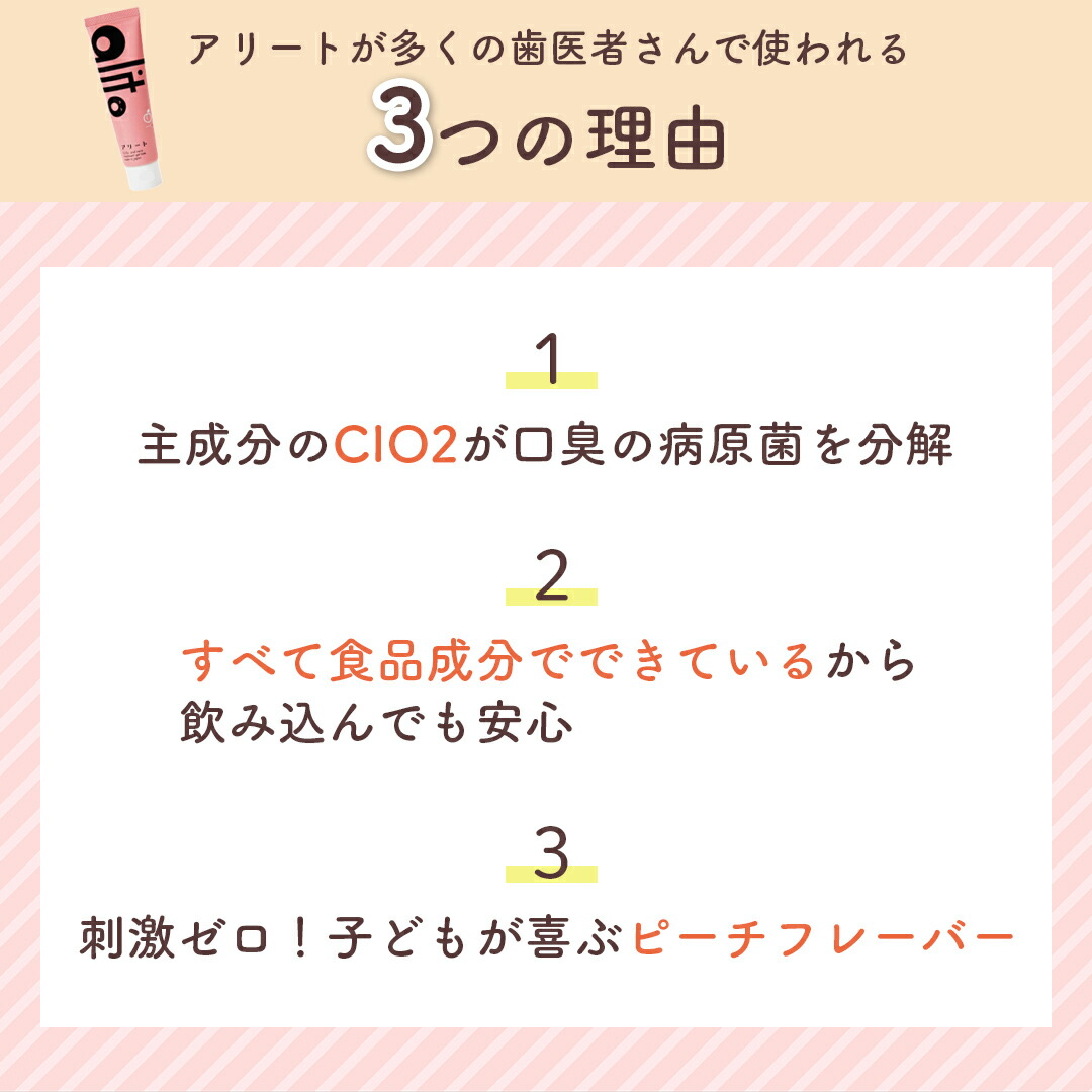 楽天市場】【公式・送料無料】子ども歯磨き粉 ピーチ味 30g×2本 歯医者