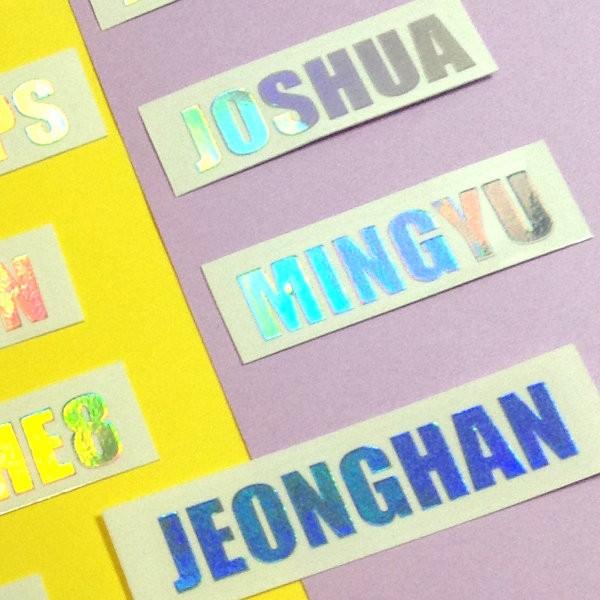 楽天市場】ホログラムステッカー 名前 ハングル ローマ字 #オリジナル