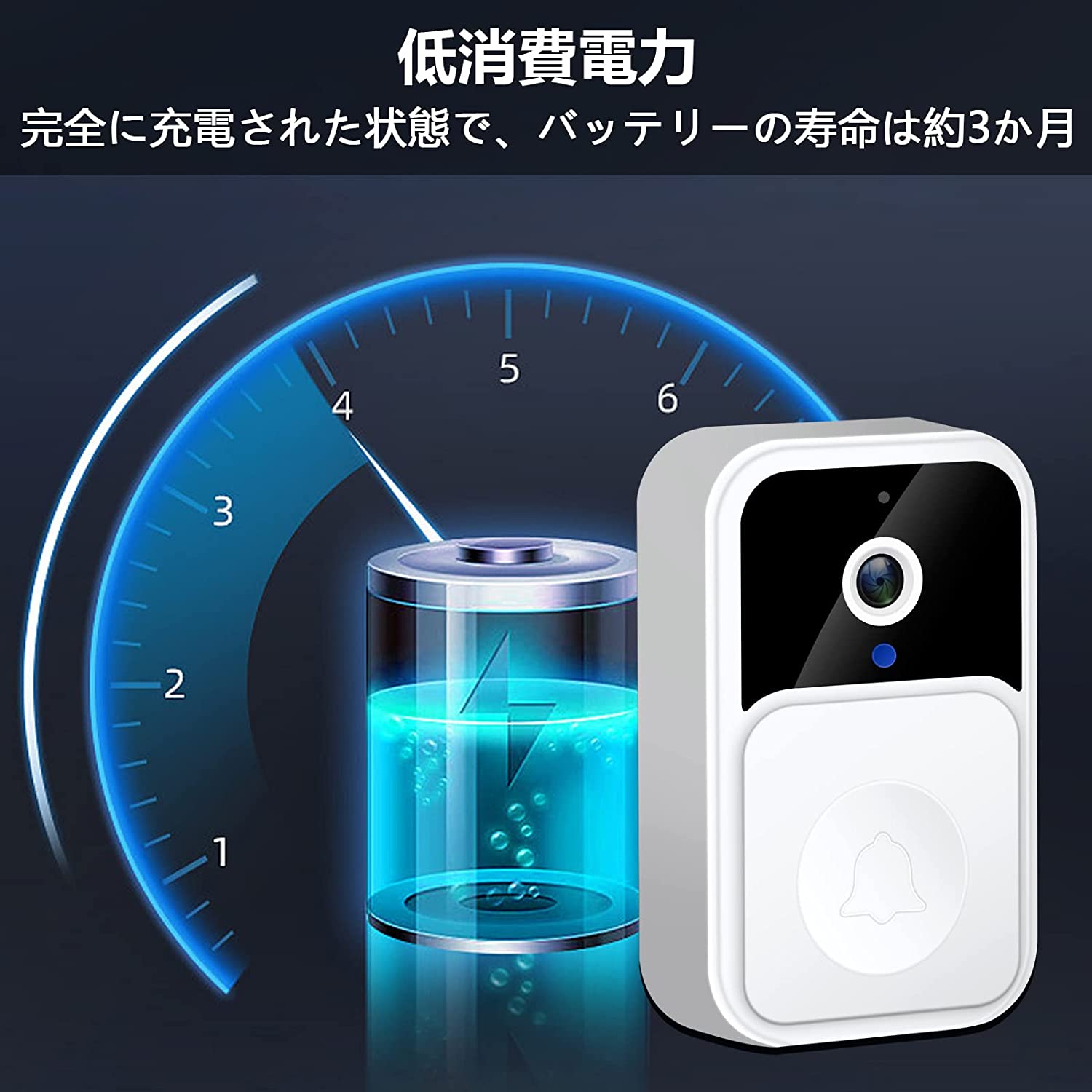 楽天市場】スマートドアベル ワイヤレスチャイム インターフォン