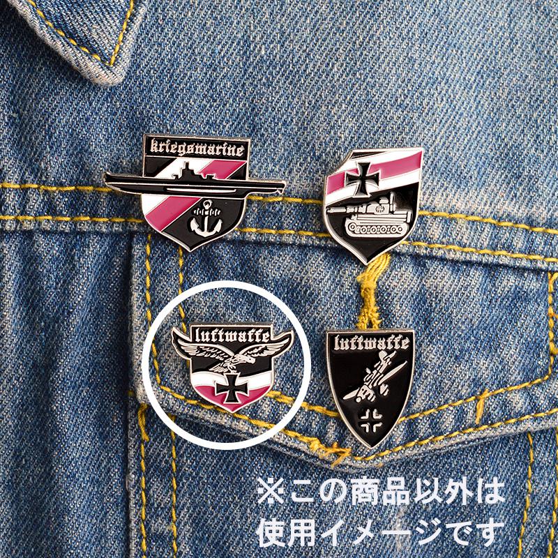楽天市場】ドイツ空軍 鷲 鷹 ピンバッジ 勲章型 メタル製 エンブレム
