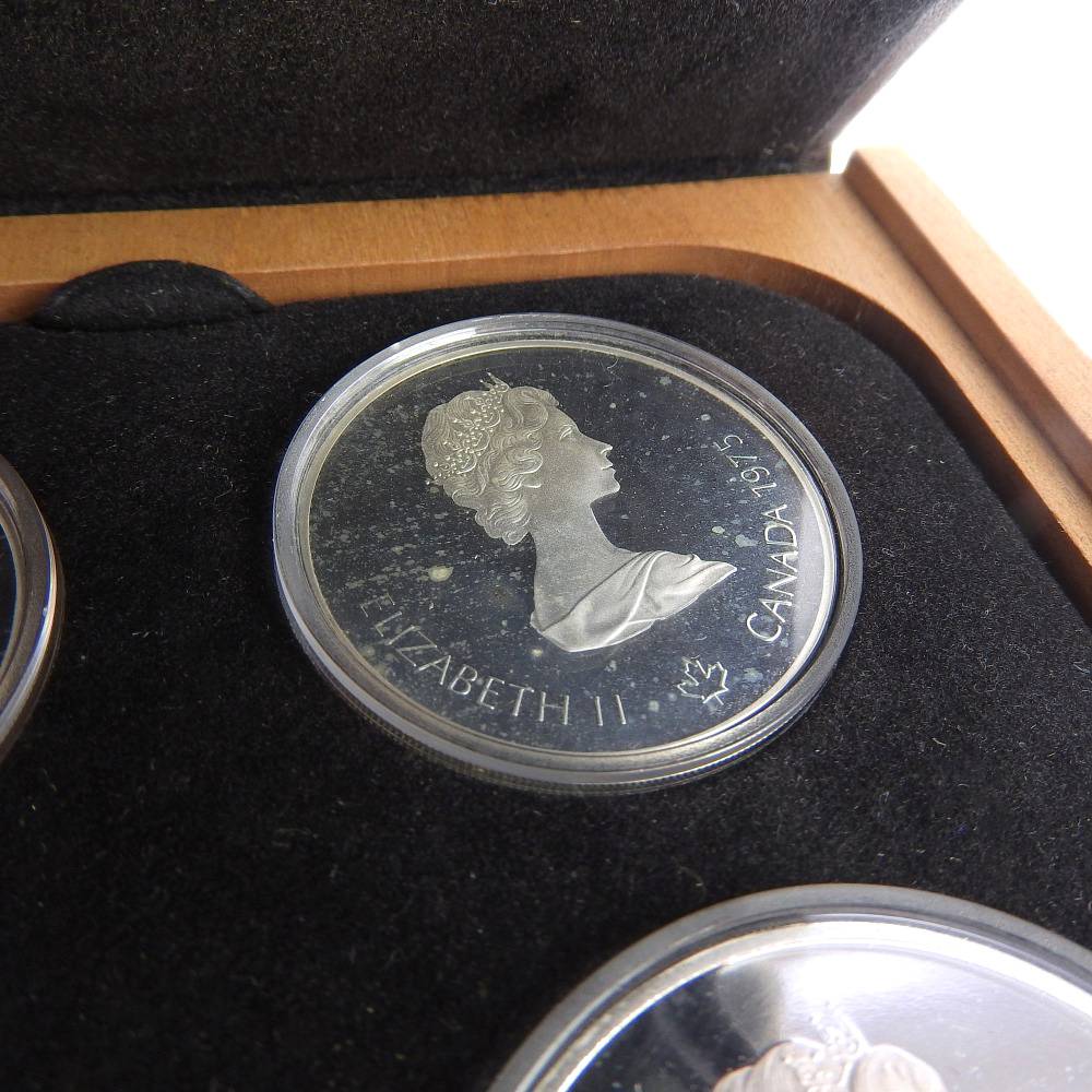 k*h様 モントリオールオリンピック記念号の銀貨4点 銀品位(.925) Can