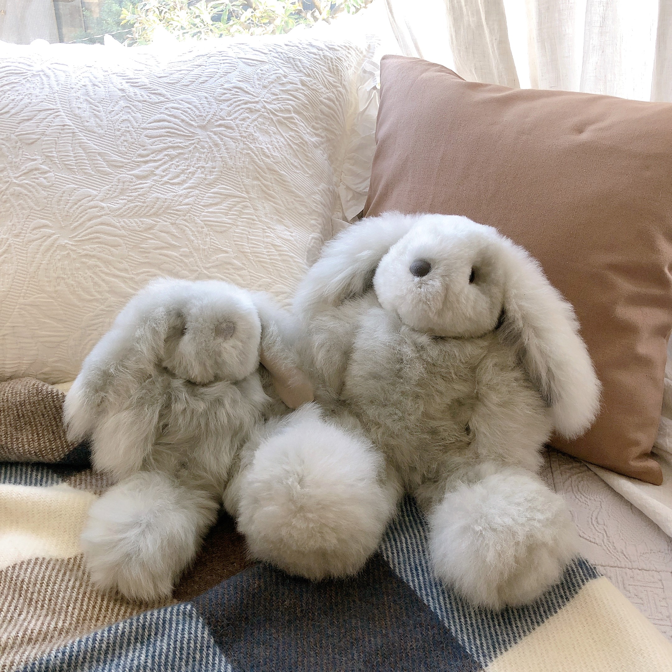 楽天市場】ぬいぐるみ うさぎ ラビット ベビーアルパカ 毛 天然素材