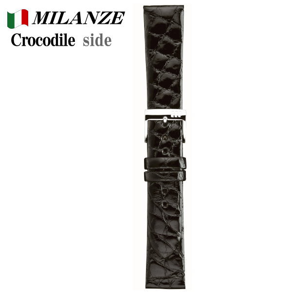 アクセサリー 18mm クロコダイル 時計バンド 黒」の人気商品一覧