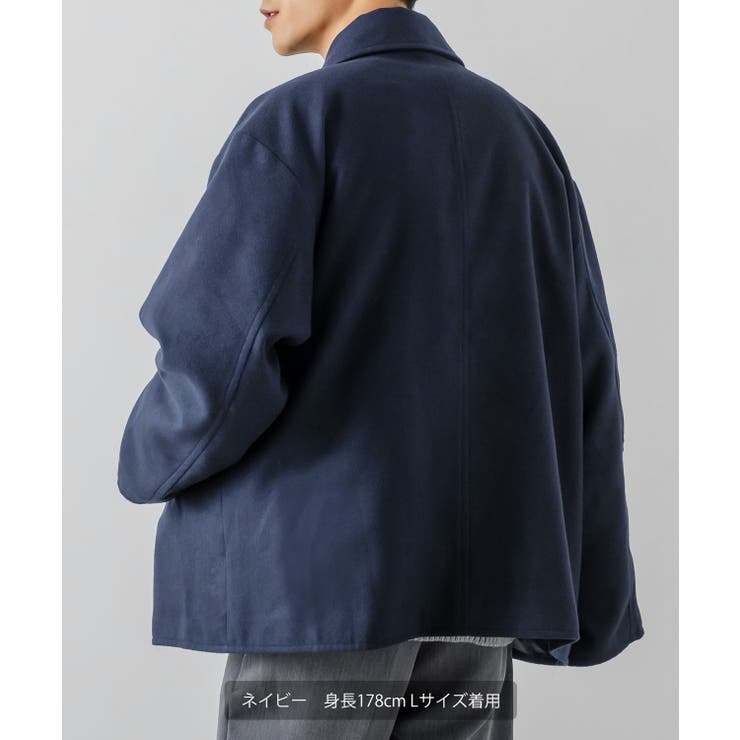 楽天市場】improves ピーコート メンズ メルトン ショートコート