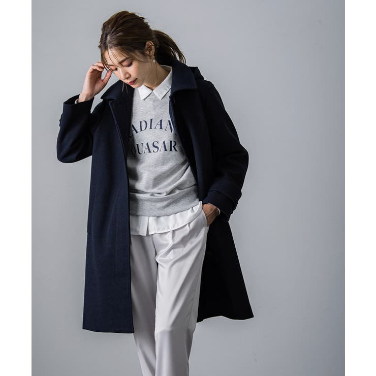 楽天市場】Pierrot フード付きステンカラーコート ☆ コート アウター