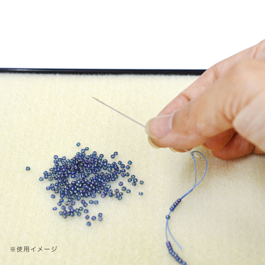 楽天市場】ビーズワーク用針 ビッグアイニードル 短針2本セット H7623