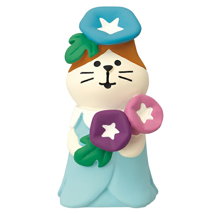 楽天市場】コンコンブル 夏すずみ フラワーにゃんこ | デコレ 小物
