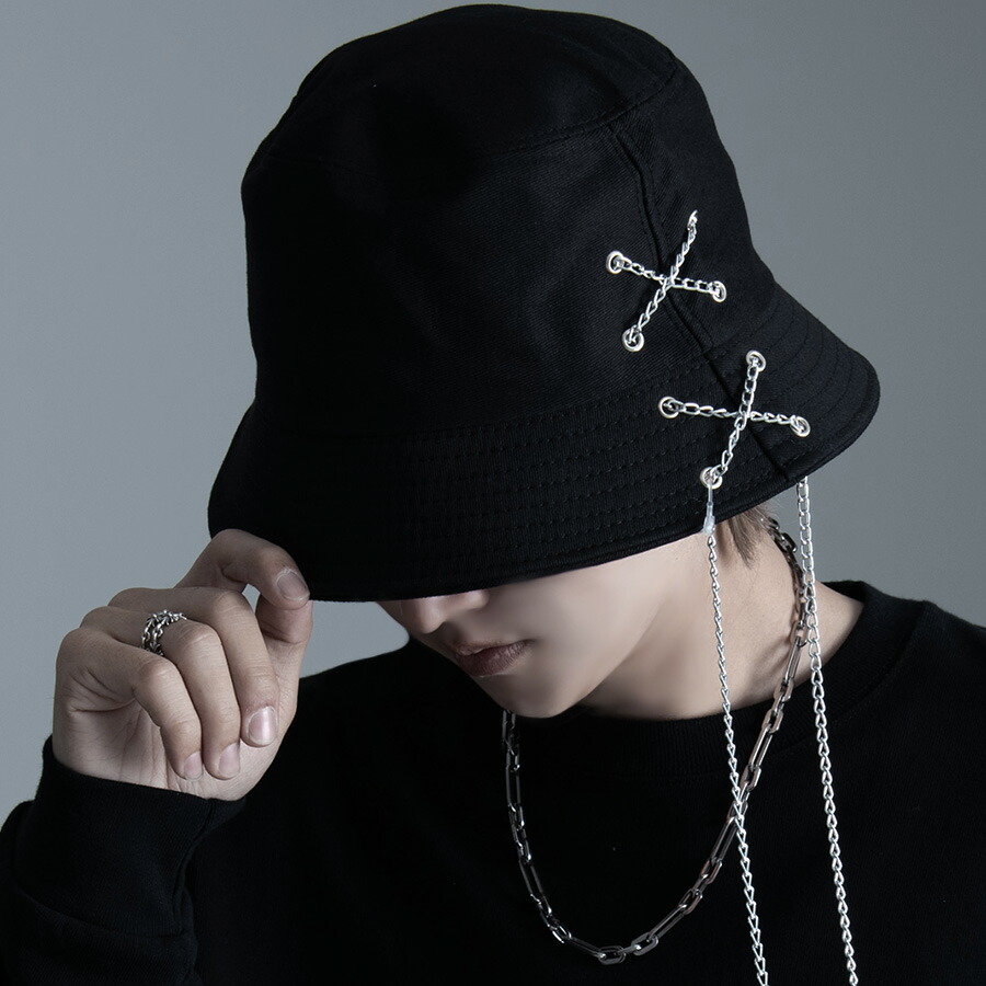 楽天市場】ハット HAT クロスバケット ロングチェーン バケットハット