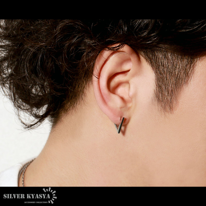 CARERING 701 TRIANGLE シルバー 三角形フープピアス CAREERING - 【両