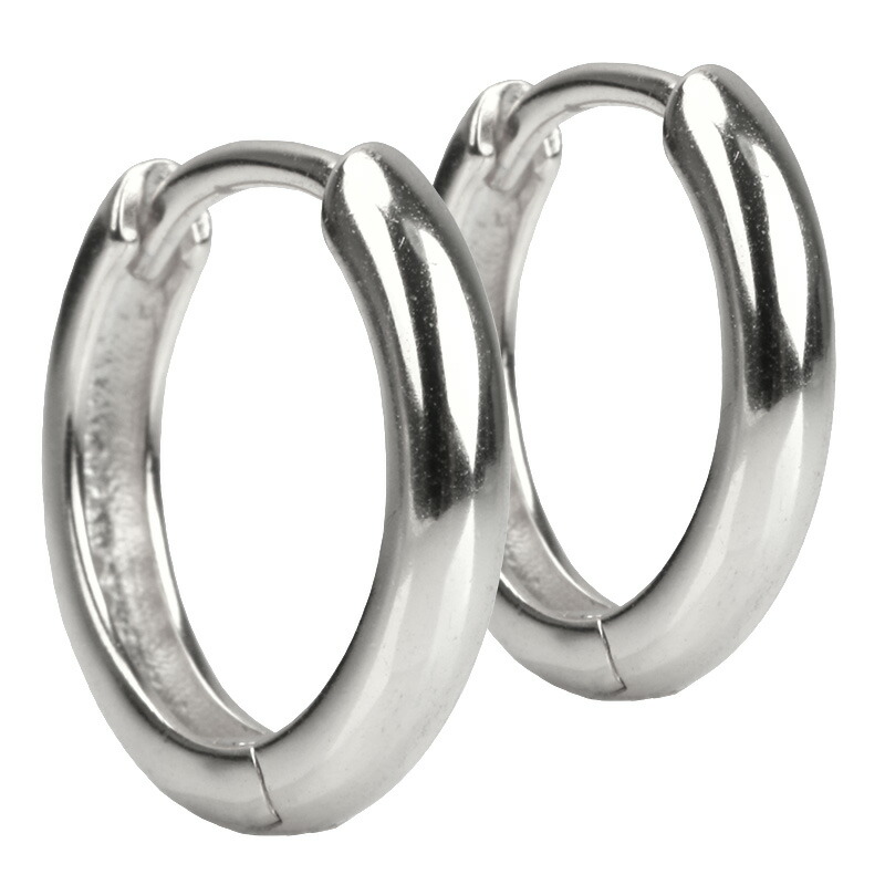 楽天市場】フープピアス 両耳用 シルバー925 18k GP 18G リングピアス