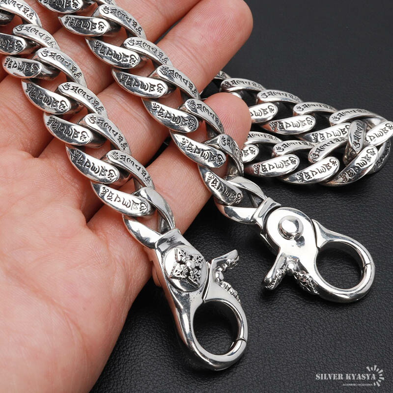 楽天市場】重厚 シルバー925 ウォレットチェーン ペーパーチェーン