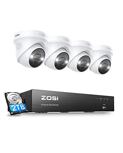 楽天市場】ZOSI 4k poe防犯カメラセット4台 800万画素 防犯カメラpoe