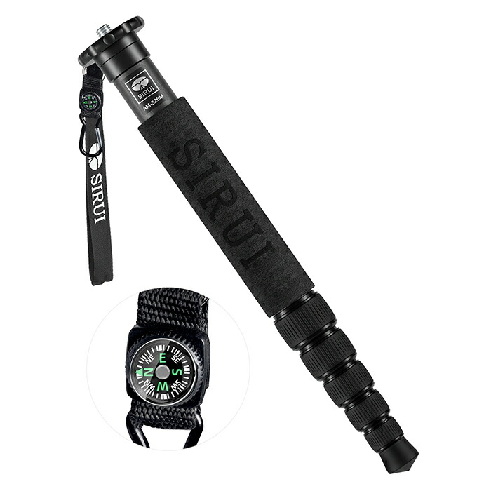 楽天市場】SIRUI(シルイ) 一脚 AM-326M（P-326）｜カーボン製 6段伸縮