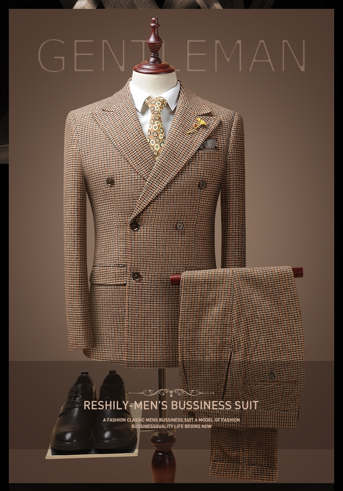 楽天市場】【送料無料！2021秋冬新作】スーツ メンズ ダブルスーツ