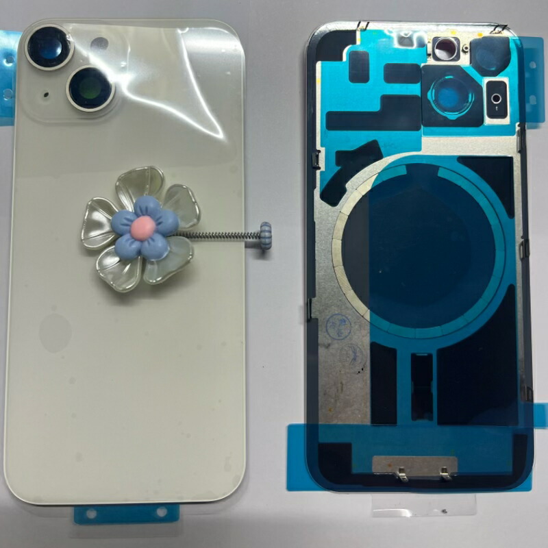 楽天市場】ガラスバック バックパネル iPhone 15 対応 バッテリー ドア