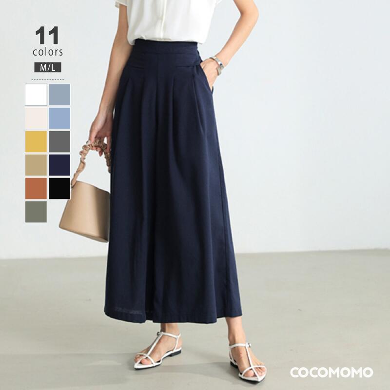 楽天市場】ガウチョパンツ（カラーネイビー）（ボトムス｜レディース