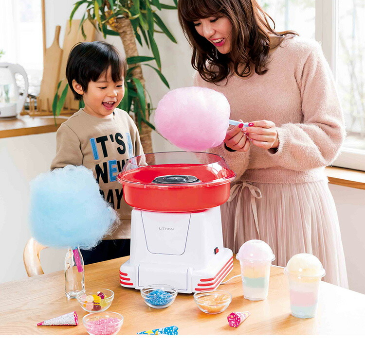 楽天市場】LITHON わたあめ屋さん KDCC-006R （わたあめメーカー