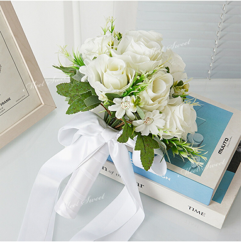 楽天市場】ウェディングブーケ ウエディングブーケ オーバルブーケ