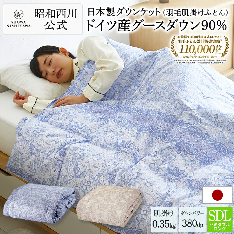 楽天市場】【10%OFFクーポン ※2/25迄】羽毛 肌掛けふとん日本製ドイツ