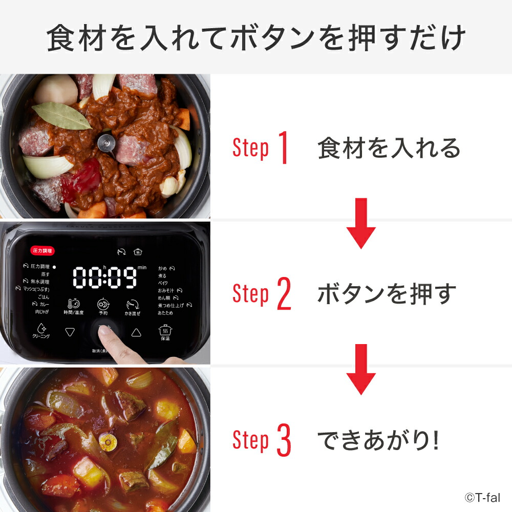 楽天市場】ティファール T-fal ラクラ・クッカー プロ 自動調理鍋