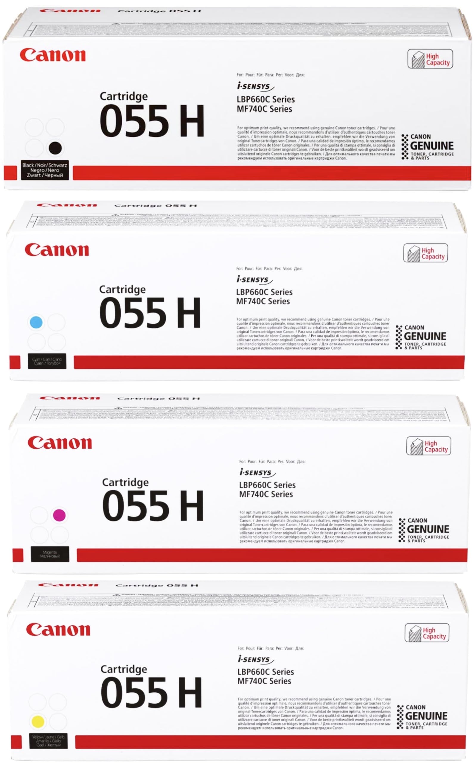 楽天市場】【純正品】CANON トナーカートリッジ055H 4色セット (CRG