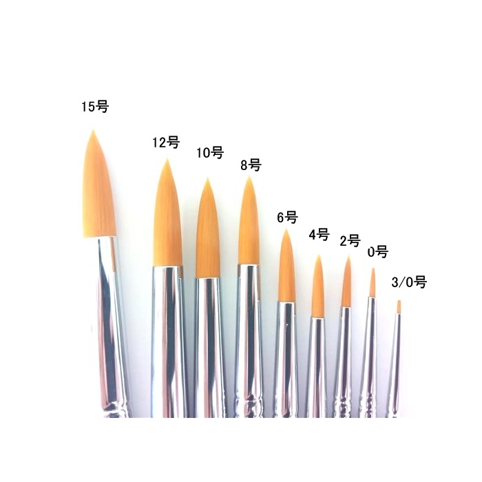 楽天市場】筆 トールペイント用 ナイロン 丸筆 0号 70-5330 takeda