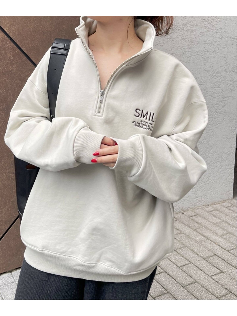 楽天市場】【SALE／30%OFF】ハーフジップバックロゴスウェット Spick