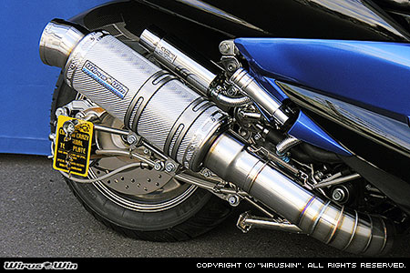 楽天市場】WirusWin マジェスティ250 (4D9)用 プレミアムマフラー