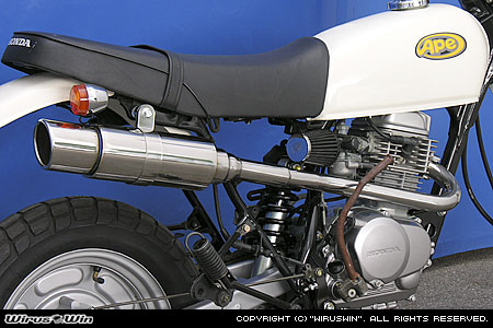 楽天市場】WirusWin エイプ100 ロイヤルマフラー ポッパータイプ