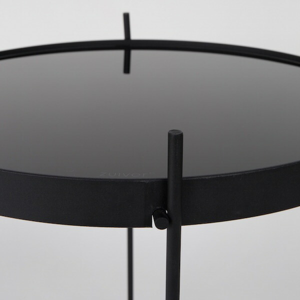 楽天市場】Zuiver サイドテーブル ローテーブル ガラス ブラック 丸