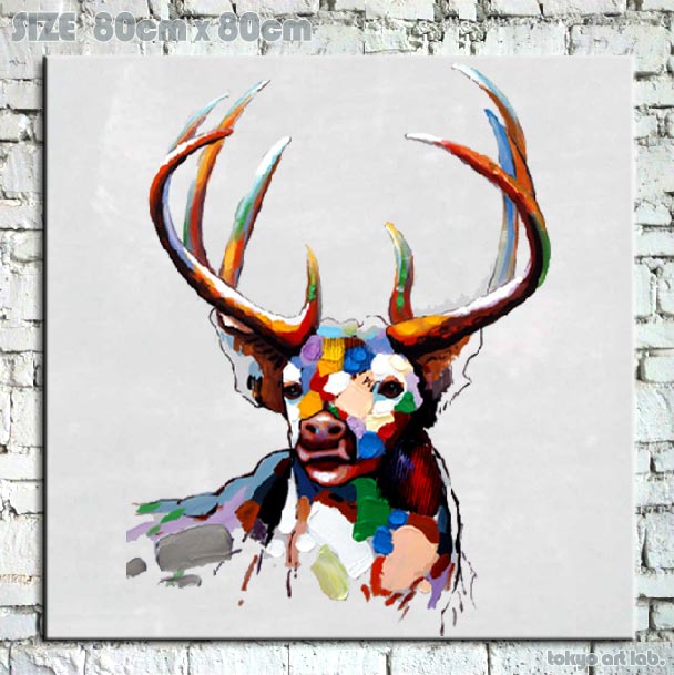 マスクデザインのアート作品 油彩画 オイルペインティング マスク