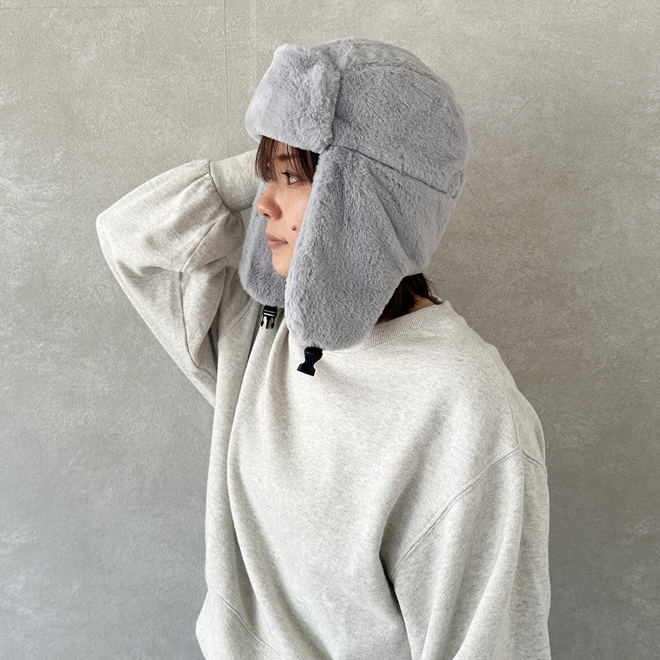 楽天市場】パイロットキャップ フェイクファー ボア メンズ レディース