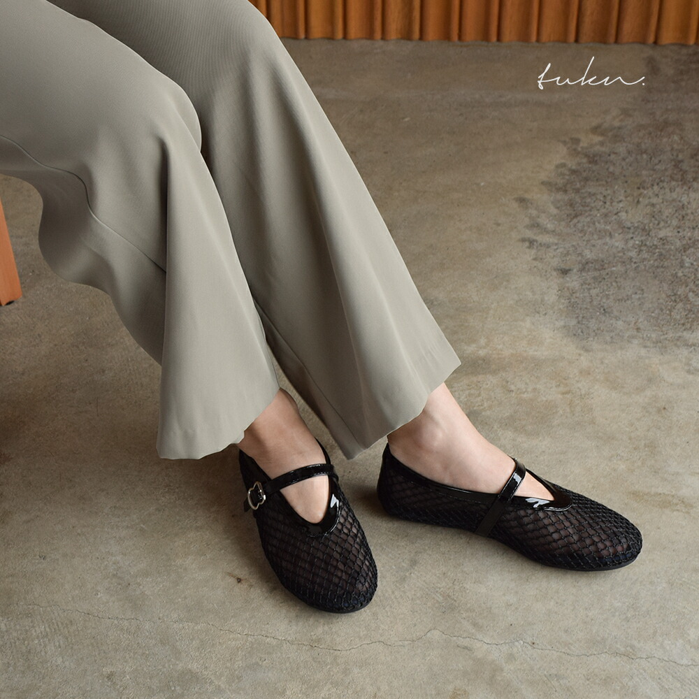 楽天市場】メッシュ シューズ メリージェーン ストラップ レディース