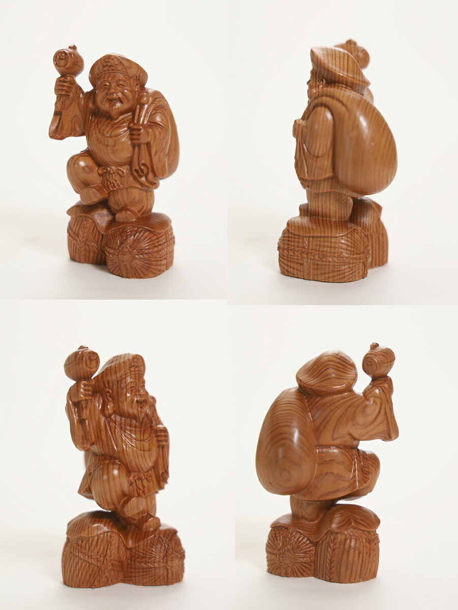 楽天市場】屋久杉 七福神 木彫り 一刀彫 / 素材：屋久杉（置物,縁起物