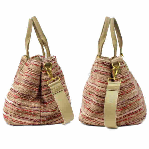 楽天市場】PRADA プラダ ツイード カナパトート 2WAYバッグ BN2042