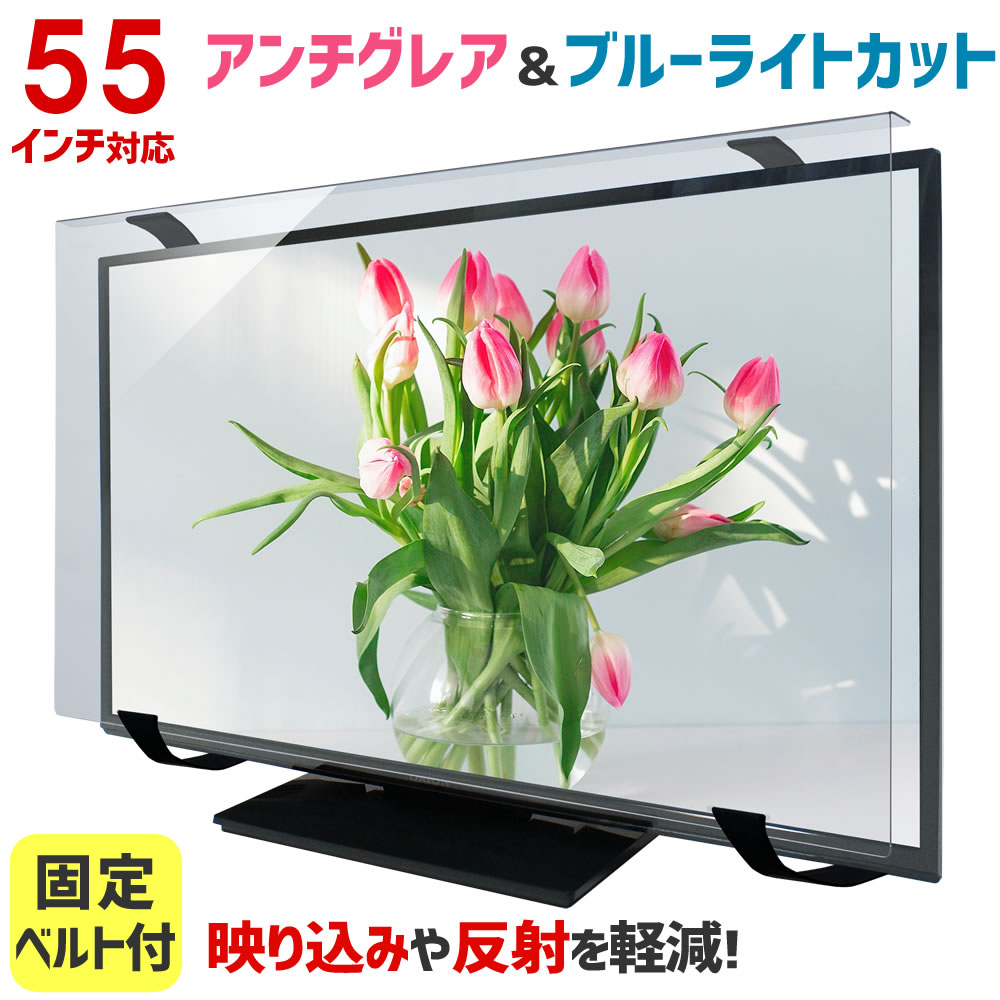 楽天市場】アンチグレア ブルーライトカット 液晶テレビ保護パネル 55
